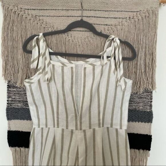 J. Peterman Monte Carlo Linen Tie Jumpsuit 12 - Picture 4 of 6